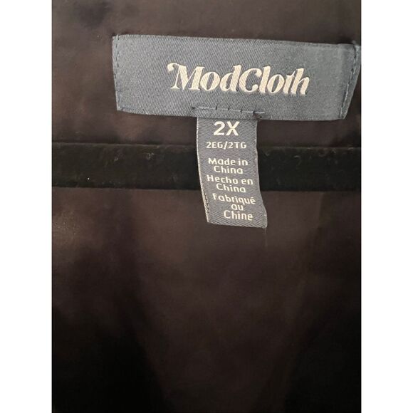 Modcloth Mystifying Musings Velvet Top Womens 2X - Picture 3 of 4